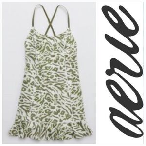 AERIE Offline Animal Print Exercise Dress